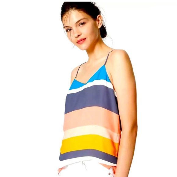 2/$18: LOFT Multi-Color Tank: Fits Like XS - Picture 1 of 5